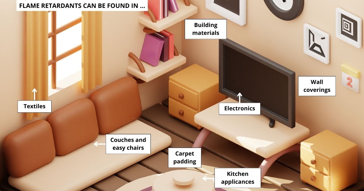 Flame retardants can be found in...